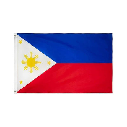 Large Philippines Flag 90 x 150 cm Outdoor Indoor Polyester with Eyelets.