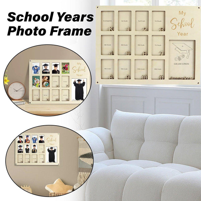 Graduation School Years Photo Frame Collage Gift Keepsake Memory Display Holder.