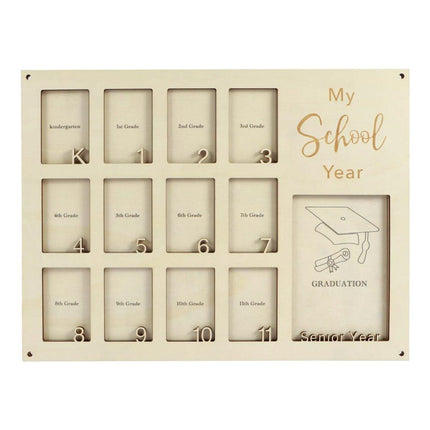 Graduation School Years Photo Frame Collage Gift Keepsake Memory Display Holder.