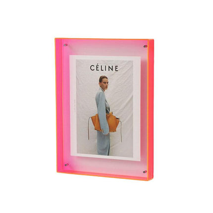 Acrylic Photo Frame Double-Sided Clear Display with Screw Mount – 16x21cm - Transparent.
