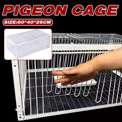 Durable Pigeon Cage for Indoor and Outdoor Use Safe Bird Housing Easy to Assemble.