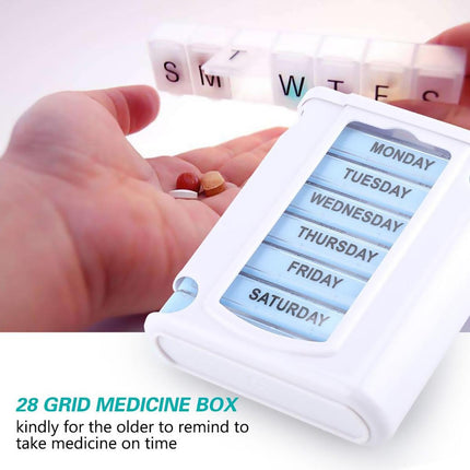 7 Day Pill Box Dispenser Storage Daily Holder Organiser Tablet Medicine Weekly.