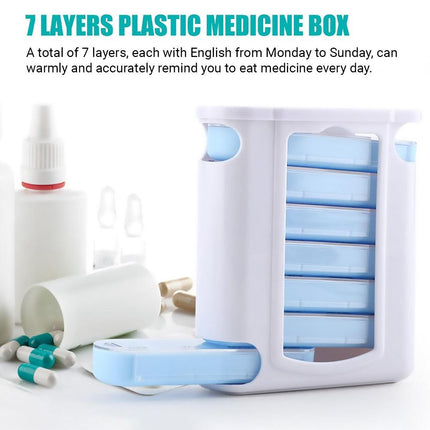 7 Day Pill Box Dispenser Storage Daily Holder Organiser Tablet Medicine Weekly.