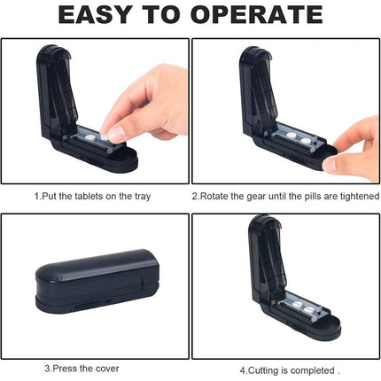 Pill Slicer Cutter Tablet Splitter Portable Pill Divider Medication Organizer.