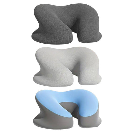 Universal Massage Table Face Cushion Pillow U Shape Head Face Down Rest Pillow - Blue.