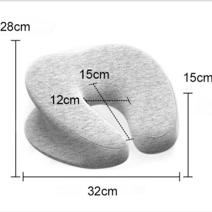 Universal Massage Table Face Cushion Pillow U Shape Head Face Down Rest Pillow - Blue.
