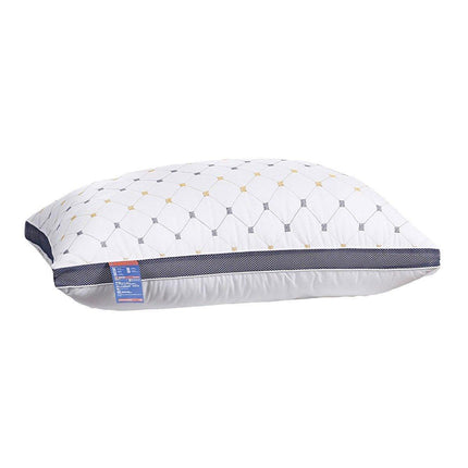 1/2PCS Hotel Style Polyester Fibre Pillow Washable High Rebound Support - 800g-2pcs.