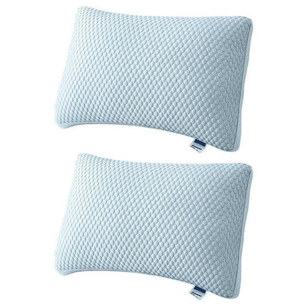 2pcs Breathable Pillow Set for Summer Comfort Soft for Home Use Sleeping Support.