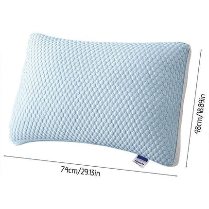 2pcs Breathable Pillow Set for Summer Comfort Soft for Home Use Sleeping Support.