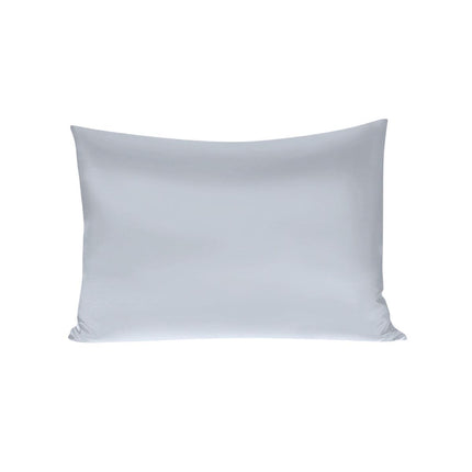 Silk Envelope Pillowcase Soft Satin Protective Cover for Bed Sleep Comfort - White.