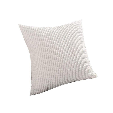 45X45 Plain Solid Colour Cushion Cover Decorative Pillow Case Home Multicoloured - Pink.