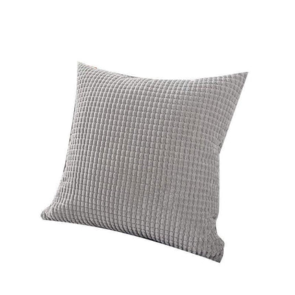 45X45 Plain Solid Colour Cushion Cover Decorative Pillow Case Home Multicoloured - Pink.