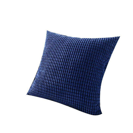 45X45 Plain Solid Colour Cushion Cover Decorative Pillow Case Home Multicoloured - Red.