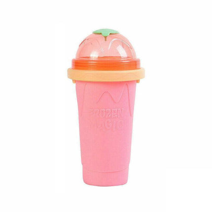 Slushie Maker Cup Quick Freeze Magic Squeeze Cup Milkshake Cup Ice Cream Maker - Blue.