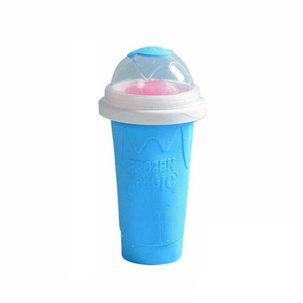 Slushie Maker Cup Quick Freeze Magic Squeeze Cup Milkshake Cup Ice Cream Maker - Blue.