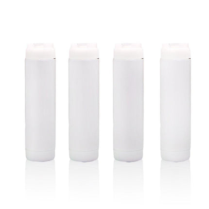 16oz Plastic Sauce Dispenser Bottles Large Capacity Double-ended Squeeze Bottles - Red.