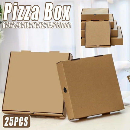 25pcs Break Resistant Pizza Boxes for Cooking Takeout and Food Delivery Needs - 11inch.