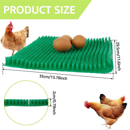 6PCS Egg Laying Box Mat Plastic Chicken Nest Grass Pad Imitation Grass Gasket.