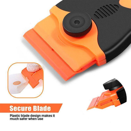 Plastic Razor Blade Scraper or Replacement Blades 10/20/30/50/100PCS Cleaning Tool - 1X Plastic Scraper.