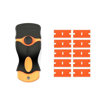 Plastic Razor Blade Scraper or Replacement Blades 10/20/30/50/100PCS Cleaning Tool - 1X Plastic Scraper.