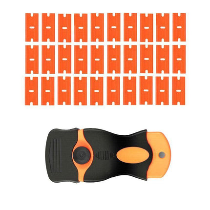 Plastic Razor Blade Scraper or Replacement Blades 10/20/30/50/100PCS Cleaning Tool - 1X Plastic Scraper.