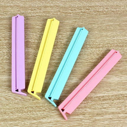 Plastic Sealing Bag Clip Sealer Clamp Kitchen Storage Food Snack Chips Seal Tool - 12PCS.