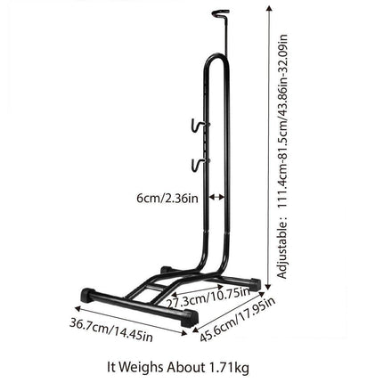 Mountain Bicycle Stand Parking Rack L Shaped Frame Bike Display Maintenance Tool.