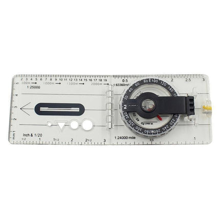Baseplate Pocket Compass Military Orienteering Hiking Camping Maps Lensatic Army.