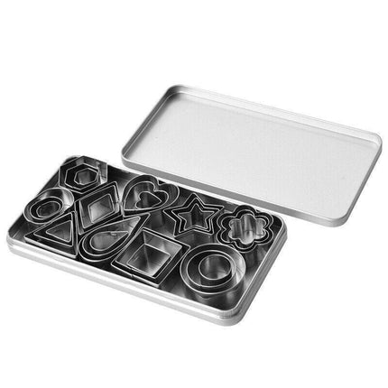 30X Polymer Clay Cutter Stainless Steel Geometry Pottery Tool Cutting Mould Diy.