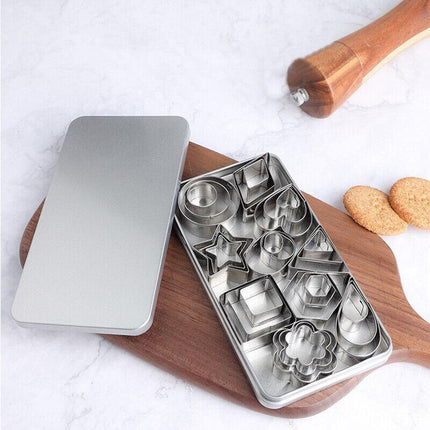 30X Polymer Clay Cutter Stainless Steel Geometry Pottery Tool Cutting Mould Diy.