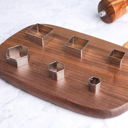 30X Polymer Clay Cutter Stainless Steel Geometry Pottery Tool Cutting Mould Diy.