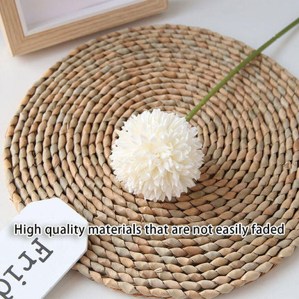 12pcs Artificial Dandelion Fake Flower Simulation Arrangement Desktop Decoration - Pink.