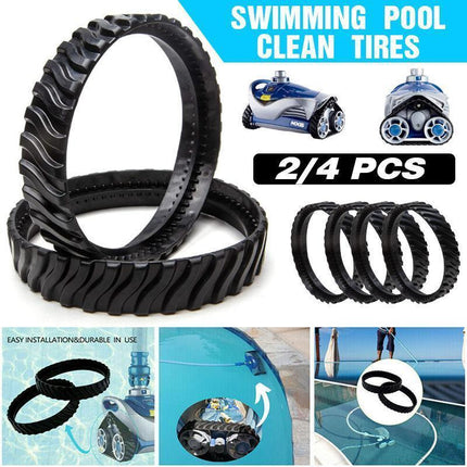2/4PCS Replacement Pool Cleaner Tires for Zodiac MX6 MX8 R0526100 Tracks - 2PCS.