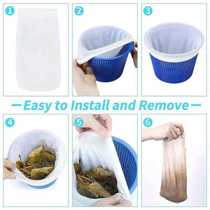 Pool Skimmer Socks for Filter Basket Debris Net Bags 5 to 30 Pieces - 5PCS.