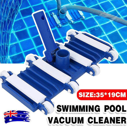 Heavy Duty Flexible Pool Vacuum Head with Wheels for 38mm Hose.