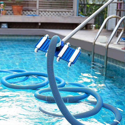 Heavy Duty Flexible Pool Vacuum Head with Wheels for 38mm Hose.