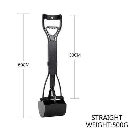 Long Handle Pet Pooper Scooper with Clamping Jaw for Dog Waste Pickup Outdoor Use.