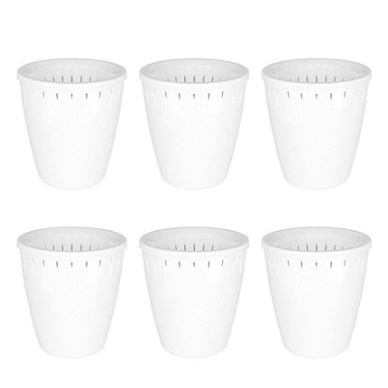 6pcs Self Watering Flowerpot Breathable Planter Indoor Outdoor Garden Basin.