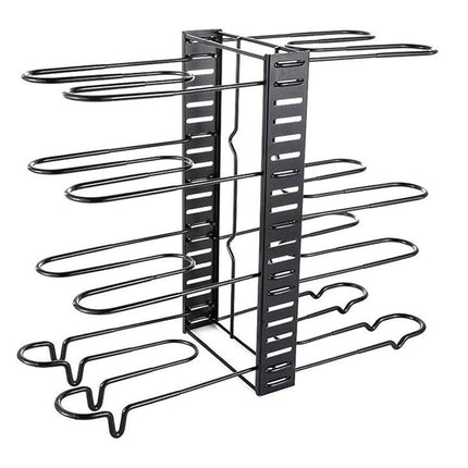 Multi-Layer Vertical Pot Lid Storage Rack Folding Kitchen Countertop Organizer - 8th-Floor.