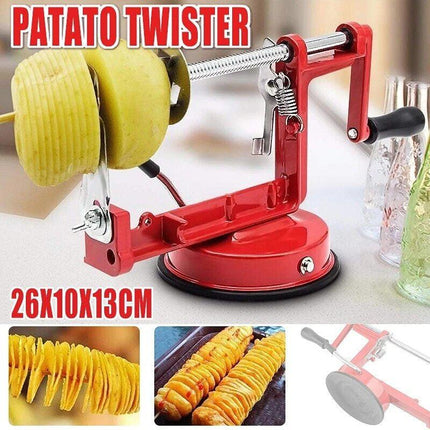 Manual Spiral Potato Slicer Twister Cutter Machine for Tornado Chips and Vegetables.