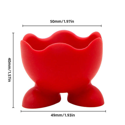 7PCS Breakfast Serving Cups Holders Set Boiled Egg Kitchen Silicone Egg Cup.