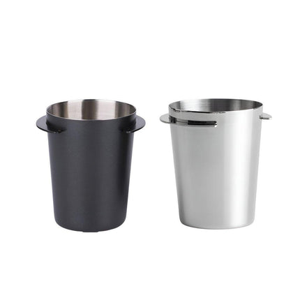 58mm Stainless Steel Coffee Catchers Coffee Maker Handle Accessories Durable Use - Black.