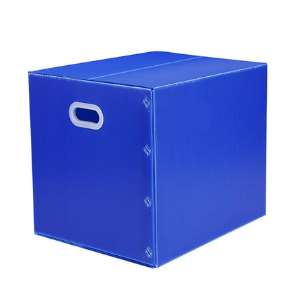 Large Capacity Waterproof Plastic Storage Box Foldable Moving Organizer Durable - 70x50x50cm.