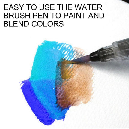 12-90 Watercolour Paint Set With Brush Painting Water Colour Kits - 50 Colours.