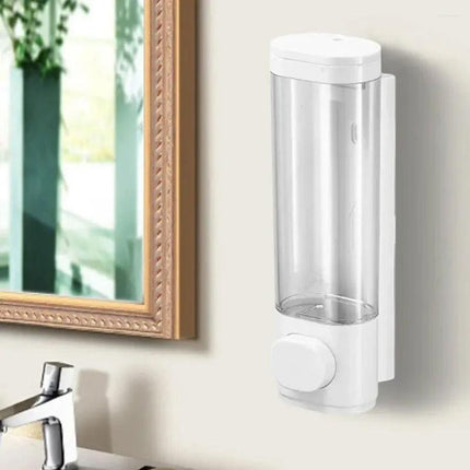 Wall Mounted Soap Dispenser Manual Press Shower Gel Bottle for Hand Sanitizer.