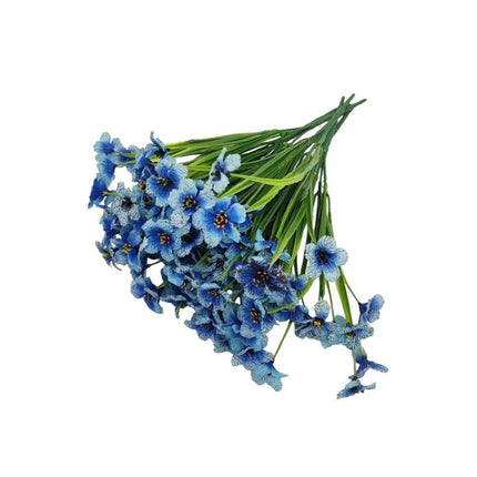 12pcs Artificial Flowers Set for Home Decor Wedding Party Fake Floral Decor - Purple.
