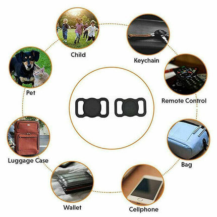 Silicone Collar Attachment Case Compatible with Tracking Device for Pets - Green.