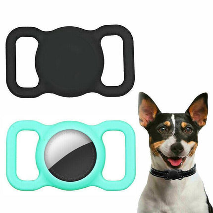 Silicone Collar Attachment Case Compatible with Tracking Device for Pets - Red.