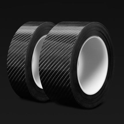 3PCS 3m Carbon Fiber Car Sticker Door Sill Anti-Scratch Tape DIY Protection Film.