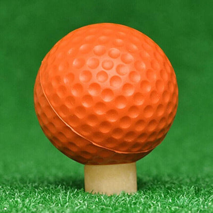 Indoor Outdoor Golf Training Foam Balls 12 Pack PU Soft Practice Accessories - Yellow.